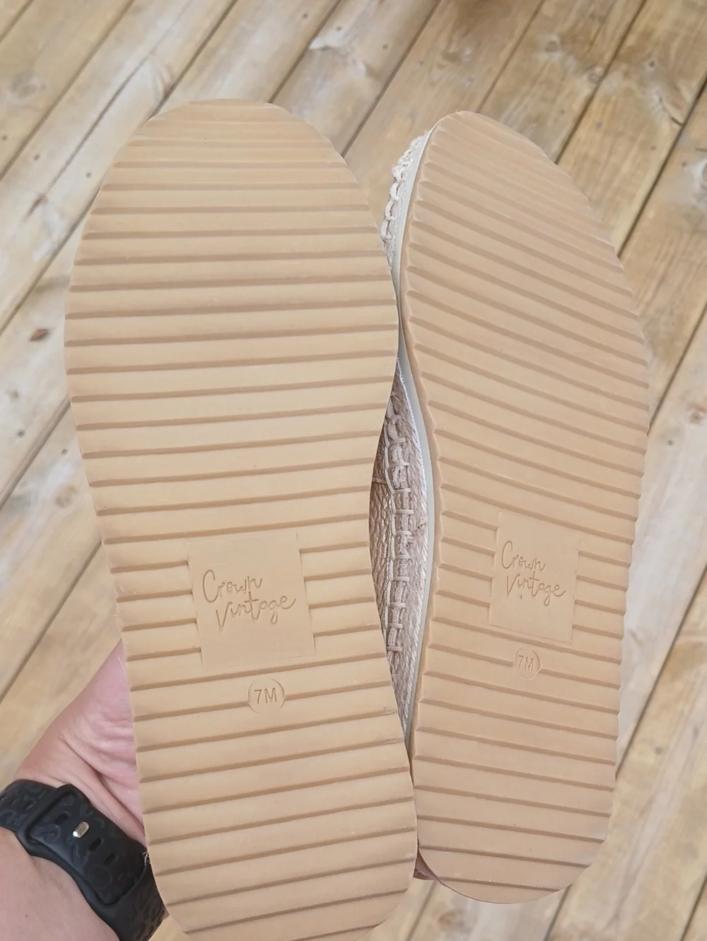 Metallic Gold Slip-On Espadrilles for Women